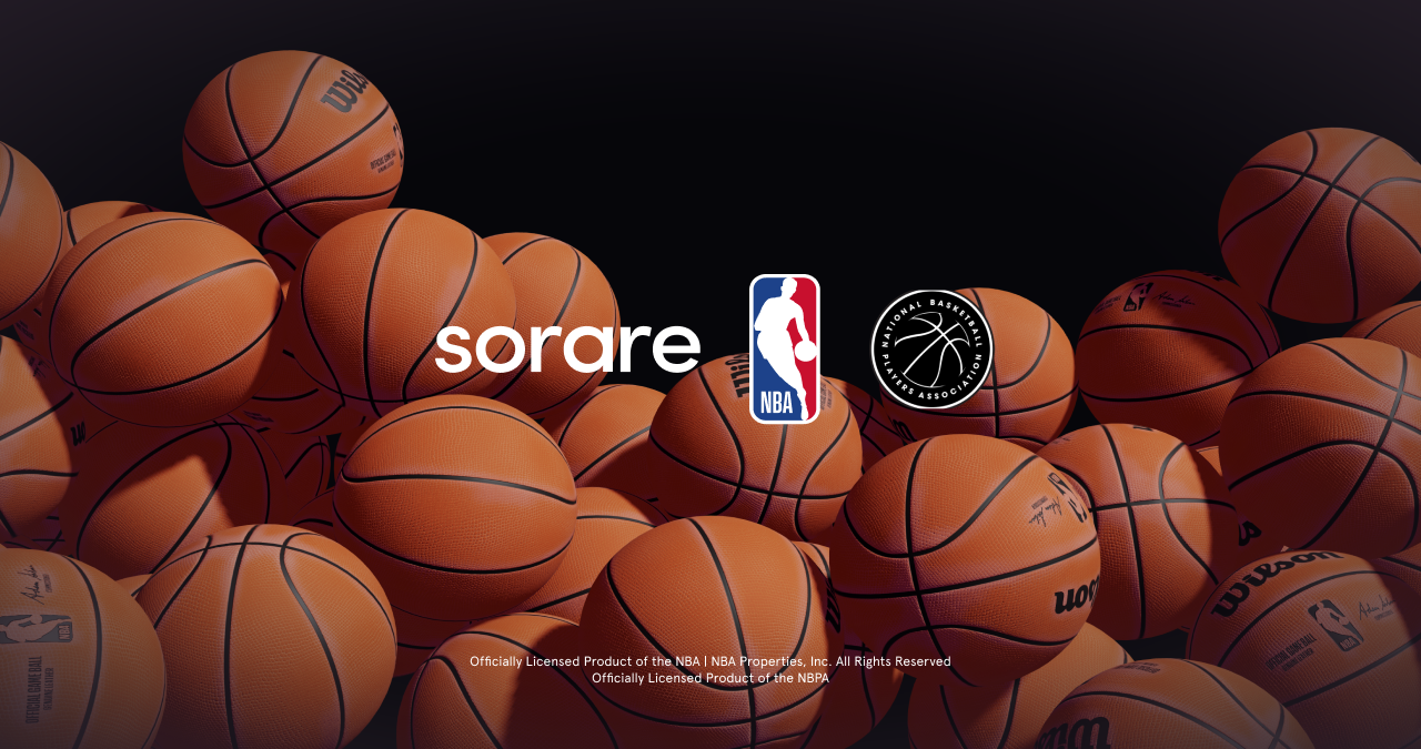 NFT digital collectibles of NBA stars being drafted in a fantasy basketball game on blockchain platforms like Sorare or NBA Top Shot