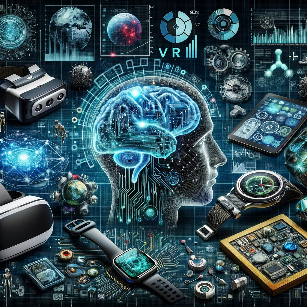 Digital illustration of blockchain nodes and AI algorithms overlaying a crowded sports stadium, symbolizing transparency and innovation in sports betting in 2024