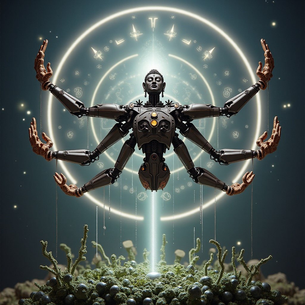 Dramatic visualization of a glowing watermark resiliently enduring AI erasure attacks and video compression, illustrating robust watermarking techniques for synthetic media in 2026