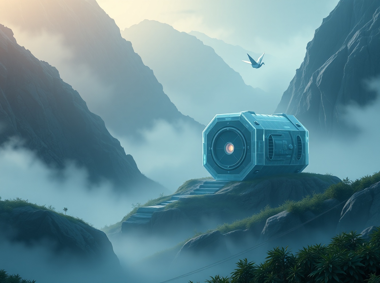 Dramatic visualization of flash loan attack on Makina Finance DUSD/USDC Curve pool, illustrating liquidity drain and oracle manipulation in DeFi exploit