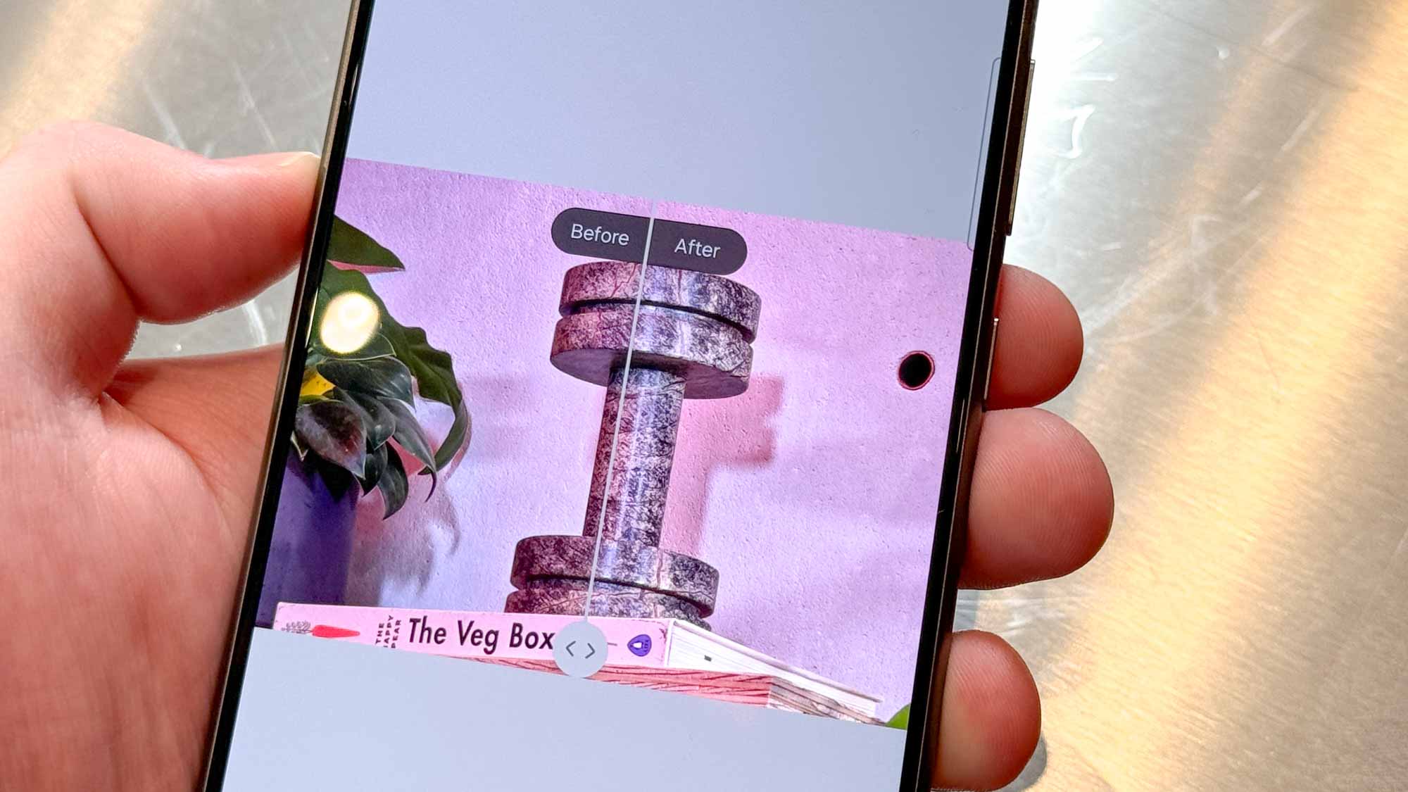 Dramatic visualization of Samsung Galaxy S24 AI tool erasing watermark from synthetic video frame, showcasing advanced AI removal on Galaxy phone screen