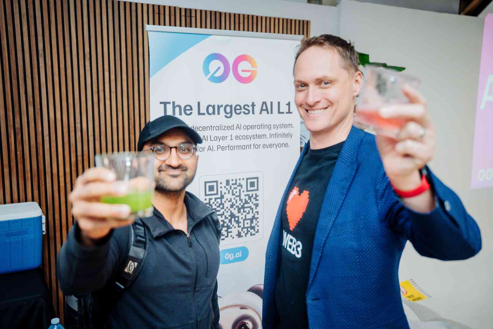 Conceptual visualization of 0G cryptocurrency price momentum overlaid on Aristotle mainnet growth metrics for modular L1 decentralized AI blockchain