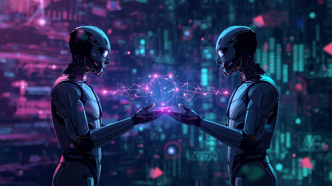 Dynamic graphic of AI agents executing scalable micropayments across blockchains like Solana and Base using x402 V2 protocol