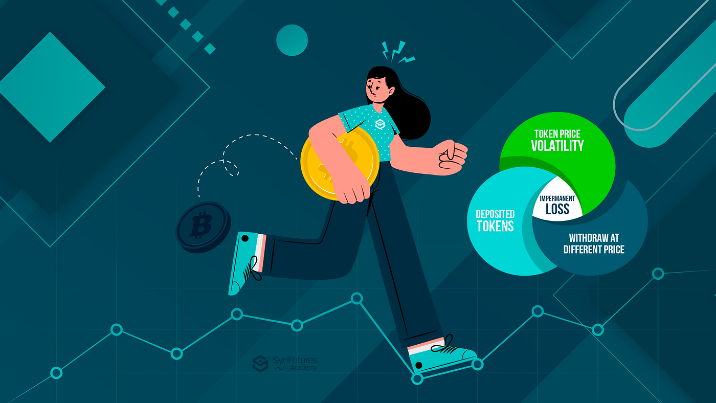 Dynamic DeFi liquidity pool illustration depicting token deposits, LP token issuance, impermanent loss risks, FIFO HIFO cost basis for 2026 crypto taxes