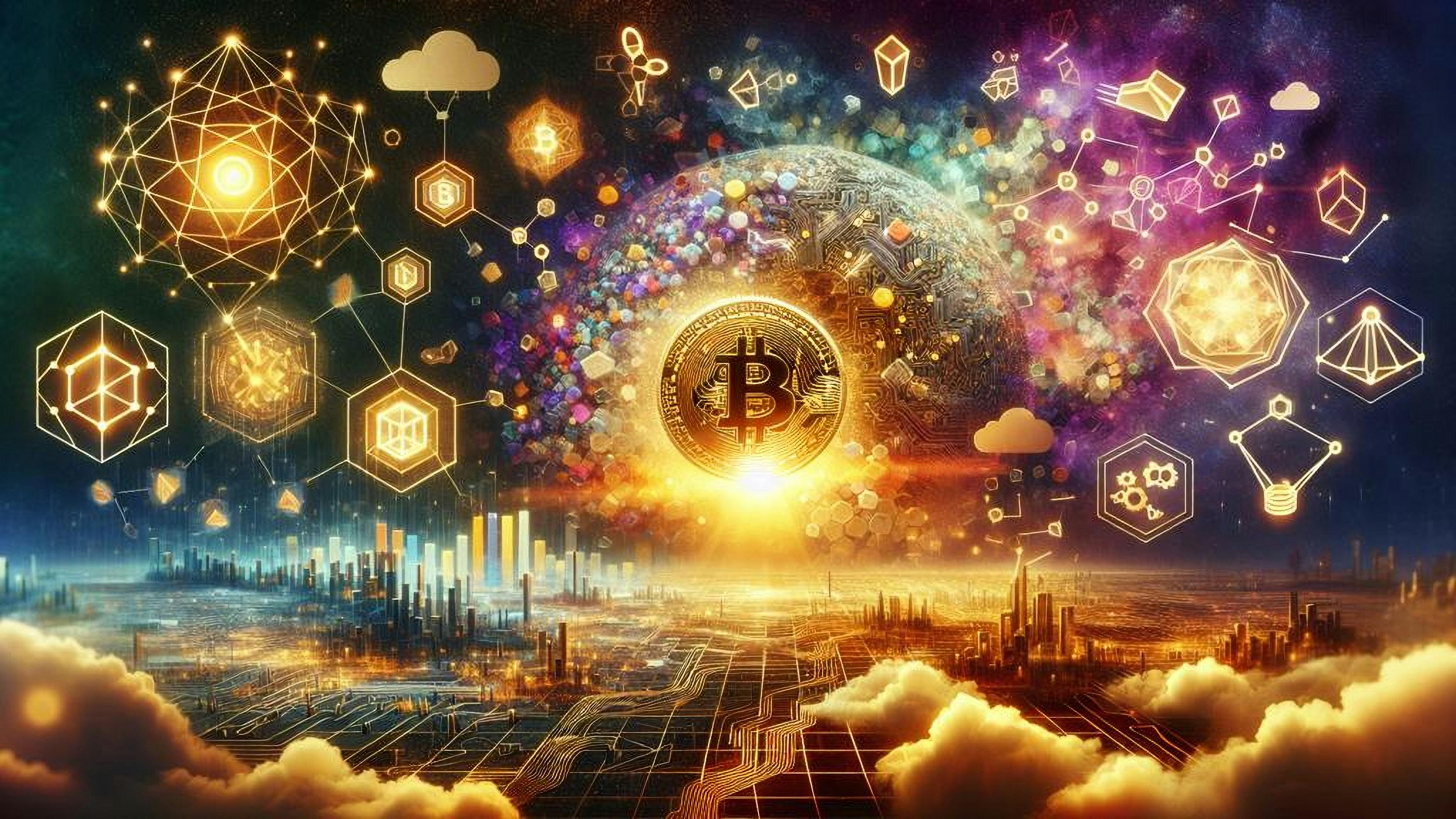 Dynamic illustration of Discord server exploding with custom engagement tokens, Web3 creators high-fiving amid blockchain rewards for crypto communities