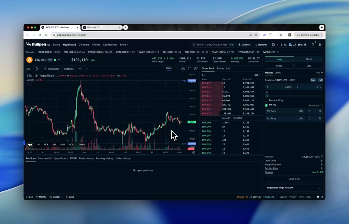 Dynamic screenshot of Hyperliquid HIP-3 trading dashboard displaying synthetic US stock perpetuals for NVDA and TSLA with high-volume charts, showcasing on-chain equities trading interface
