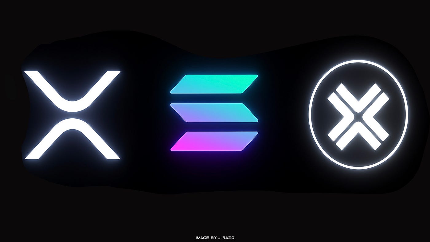 Dynamic visualization of liquidity streams connecting Ethereum L2s, Solana, and Bitcoin blockchains in an omnichain network