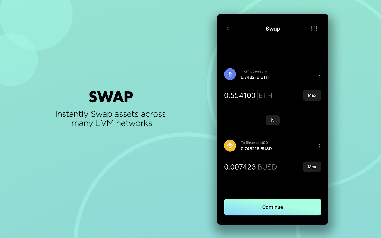 Ethereum wallet app update screenshot