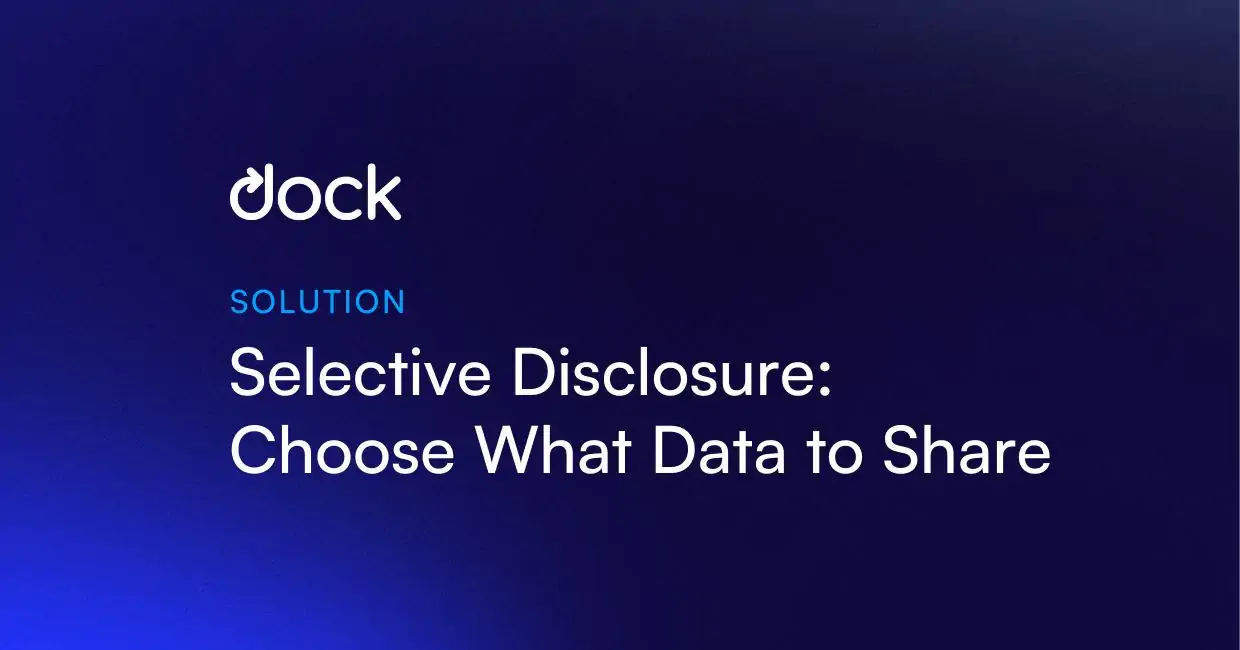 decentralized identity selective disclosure wallet