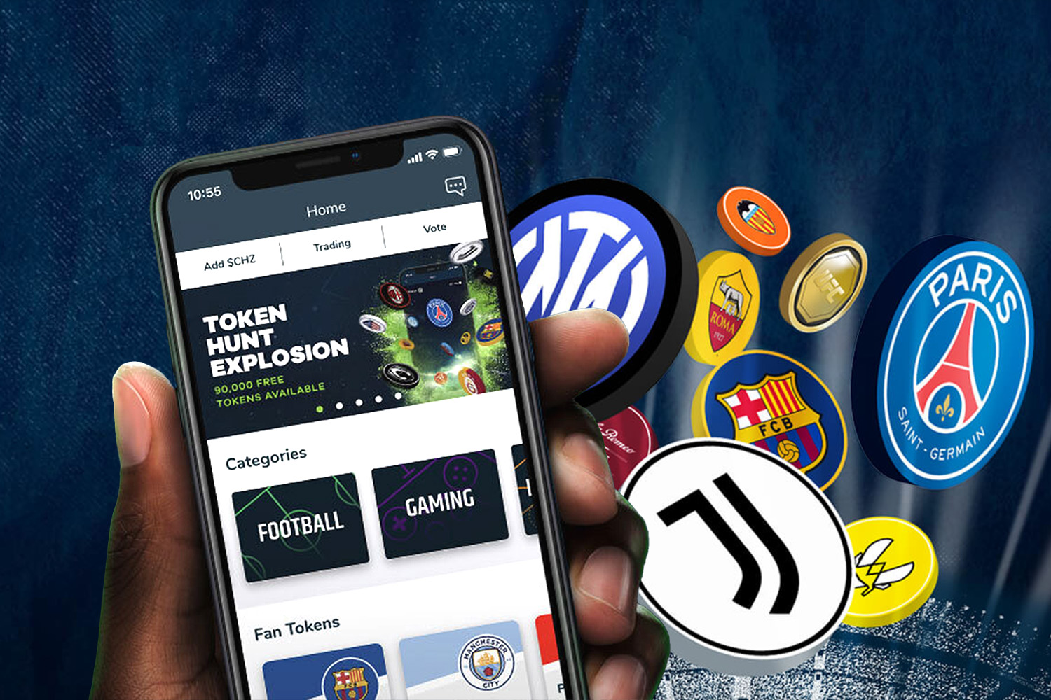 Socios fan token perks app