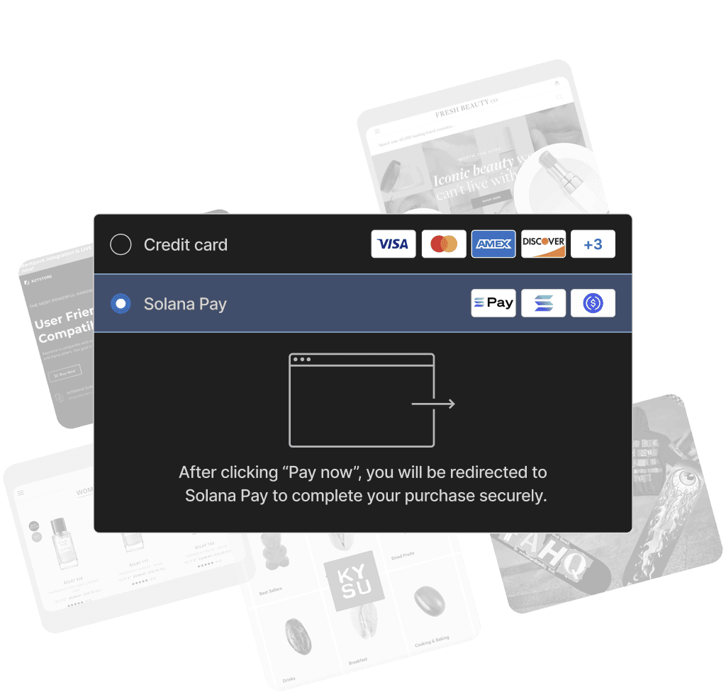 Helio Solana Pay checkout e-commerce