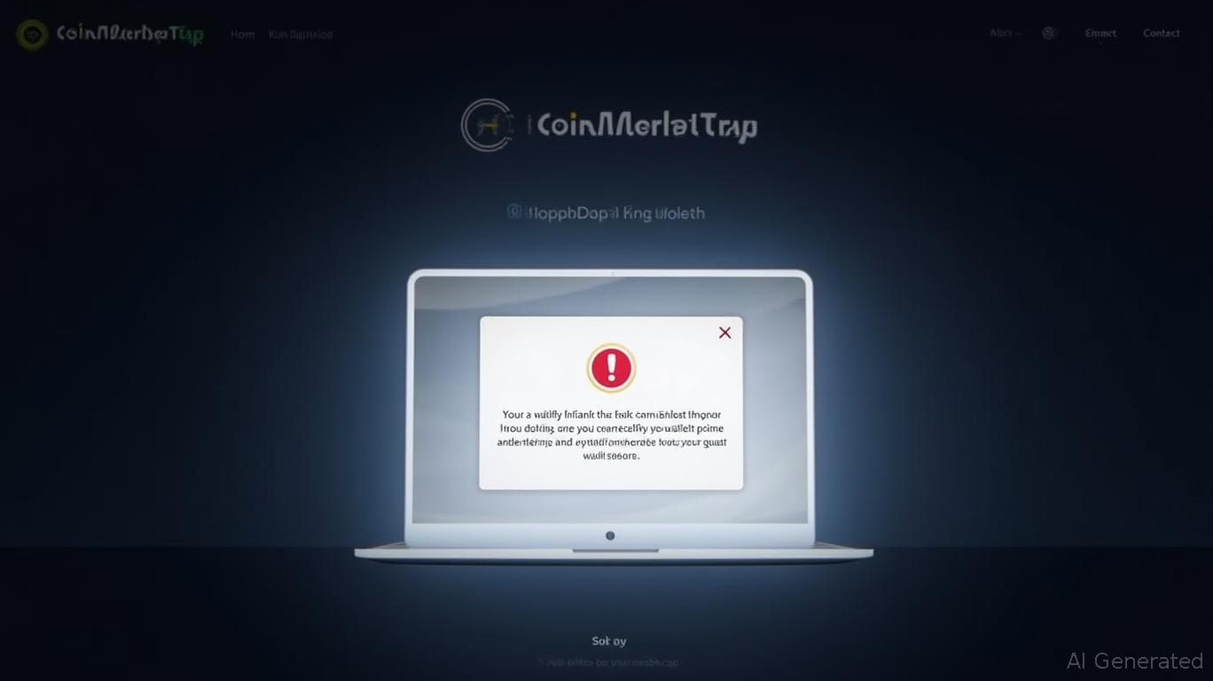 crypto phishing pop-up warning