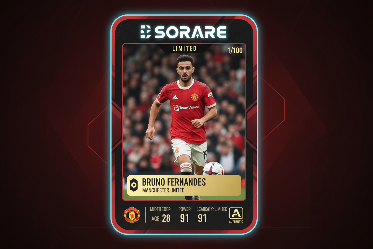 Sorare Bruno Fernandes Man Utd Limited card