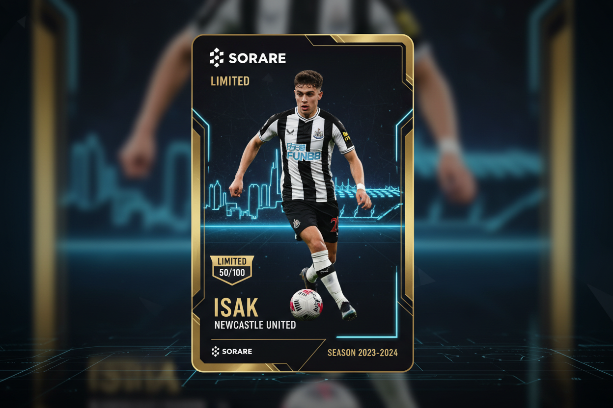 Sorare Isak Newcastle Limited card