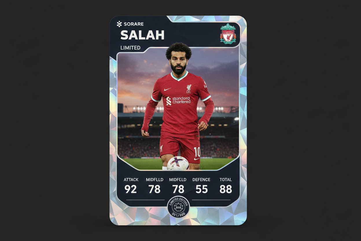 Sorare Salah Liverpool Limited card