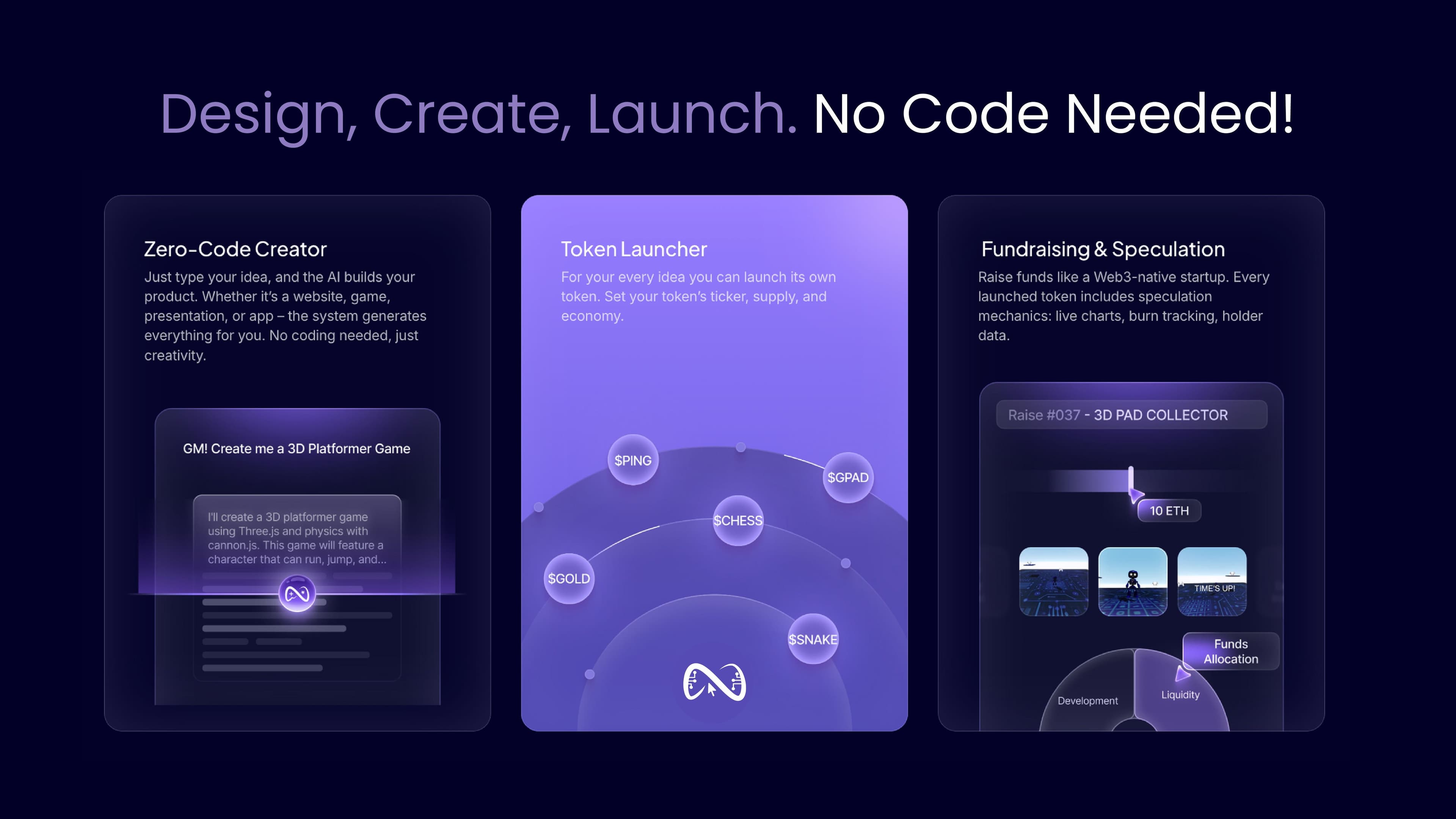 blockchain developer using no-code platform