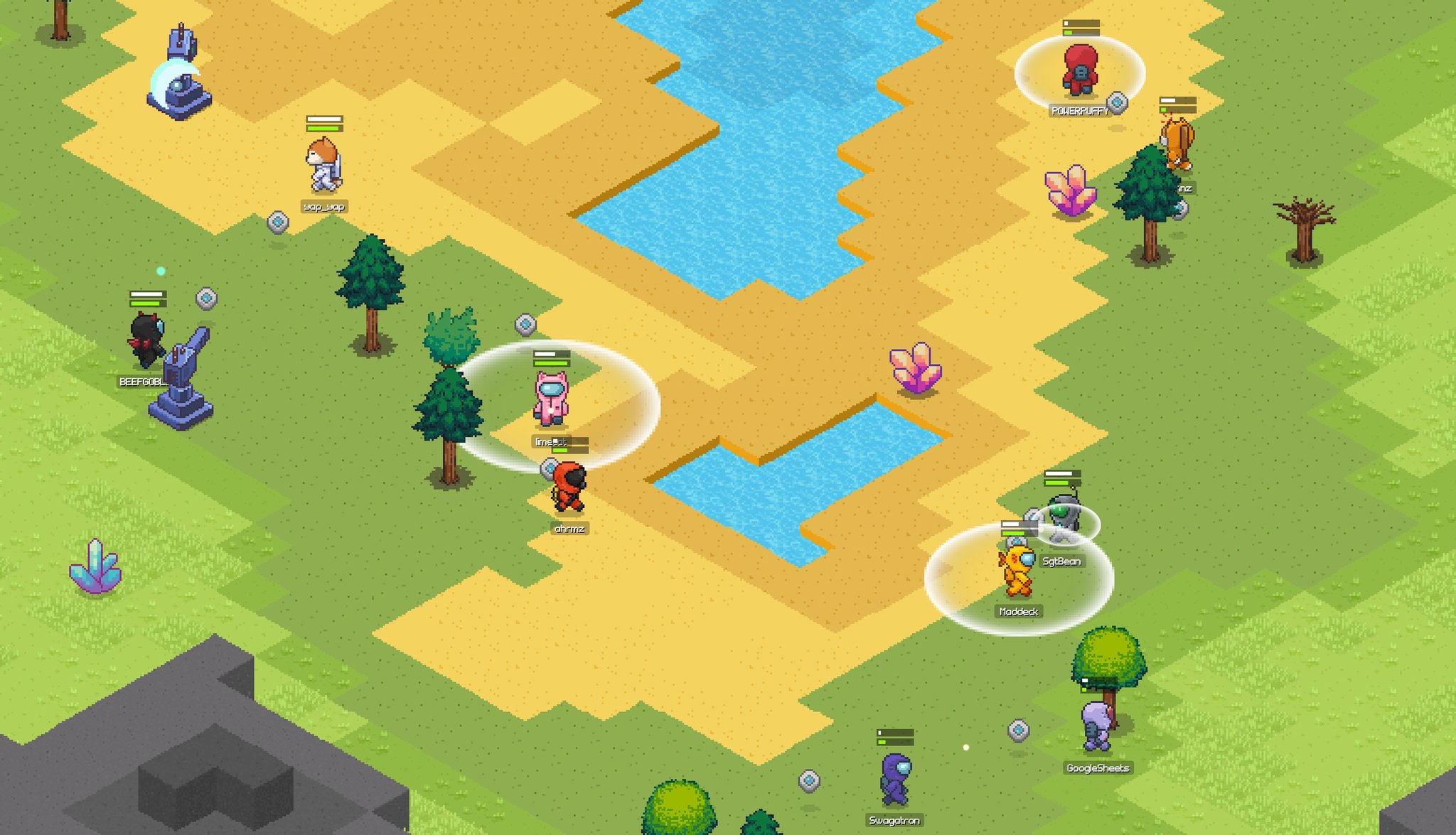 Block Stranding Solana on-chain gameplay screenshot