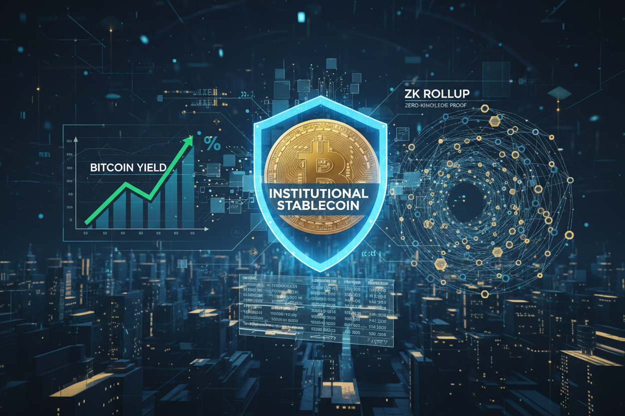 institutional stablecoin bitcoin yield zk rollup
