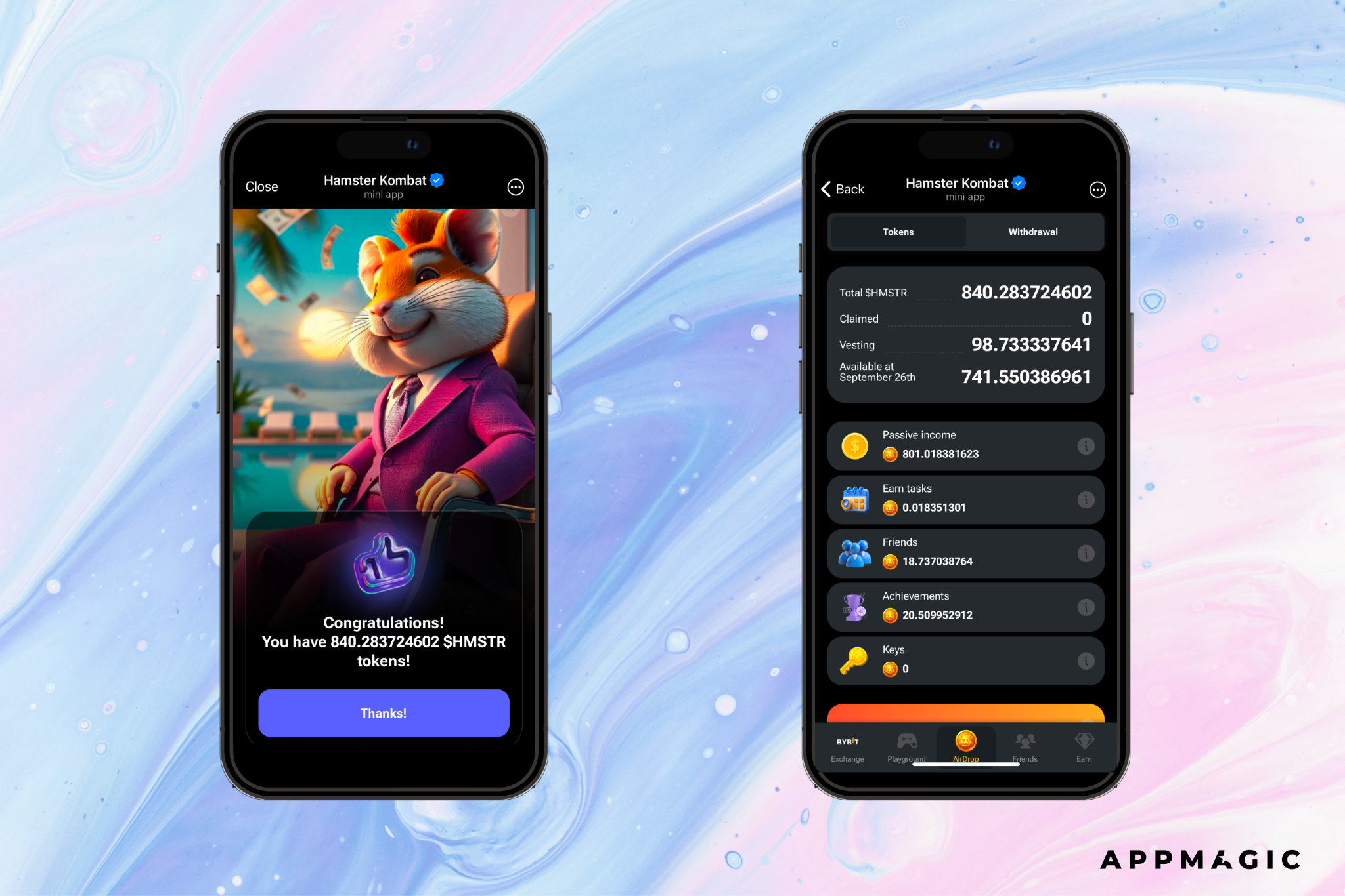 Hamster Kombat Telegram Mini App interface