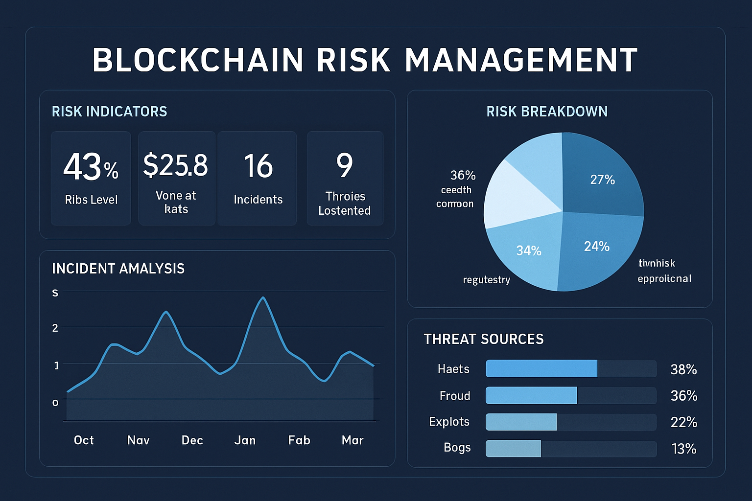 blockchain risk management dashboard visualization