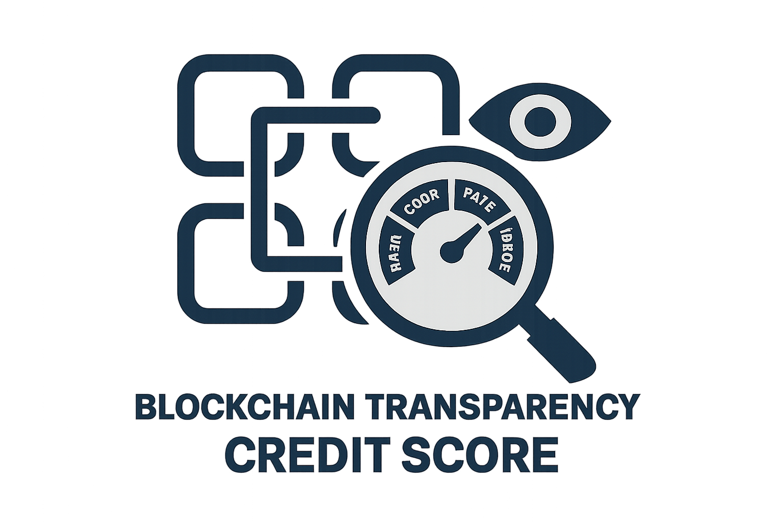 blockchain transparency credit score icon