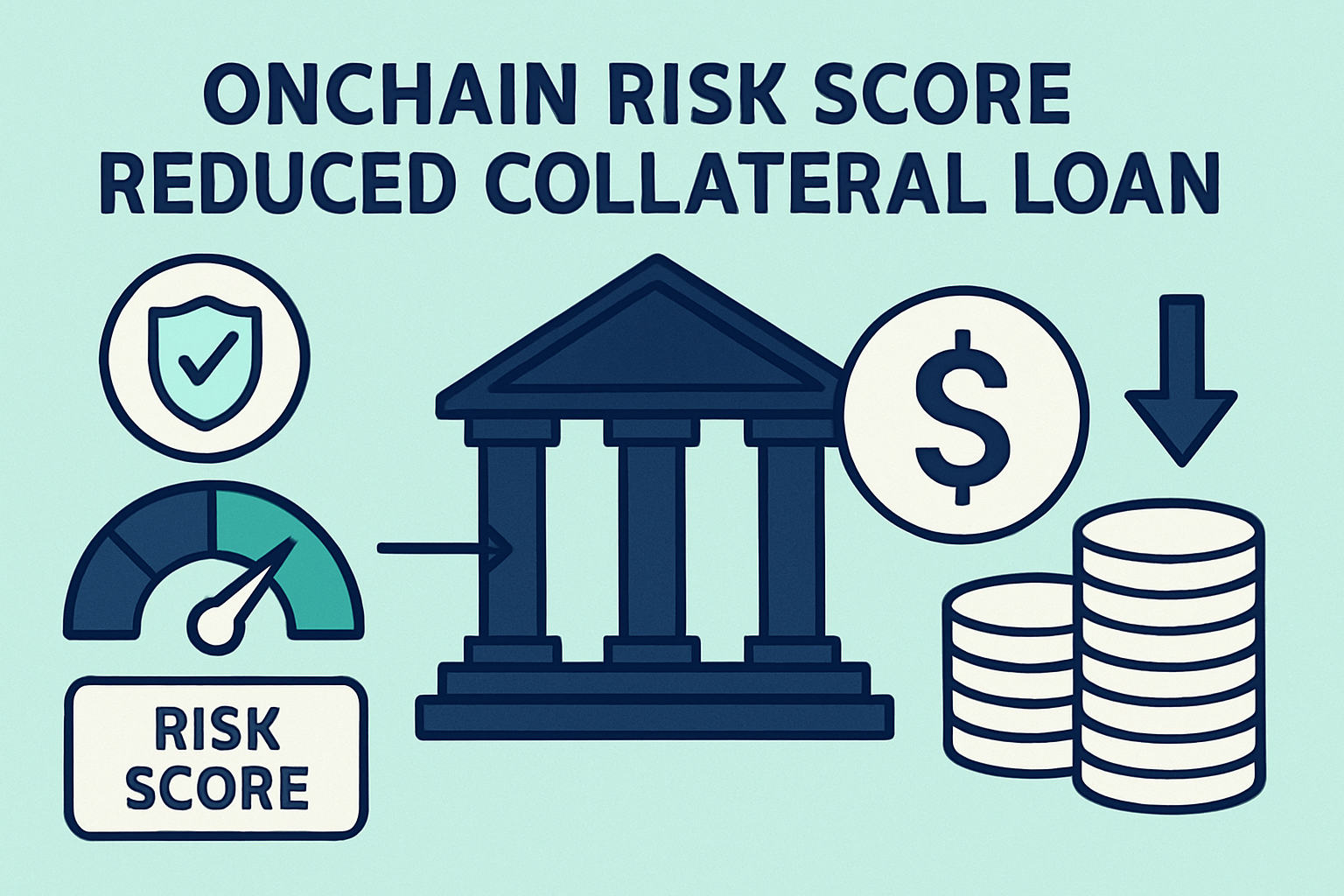 onchain risk score reduced collateral loan illustration