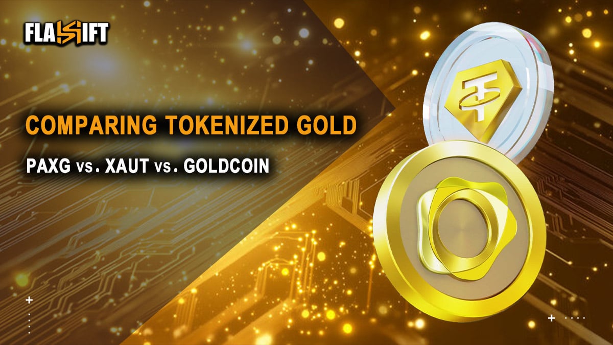 Paxos Gold PAXG token logo and Brink's gold vault