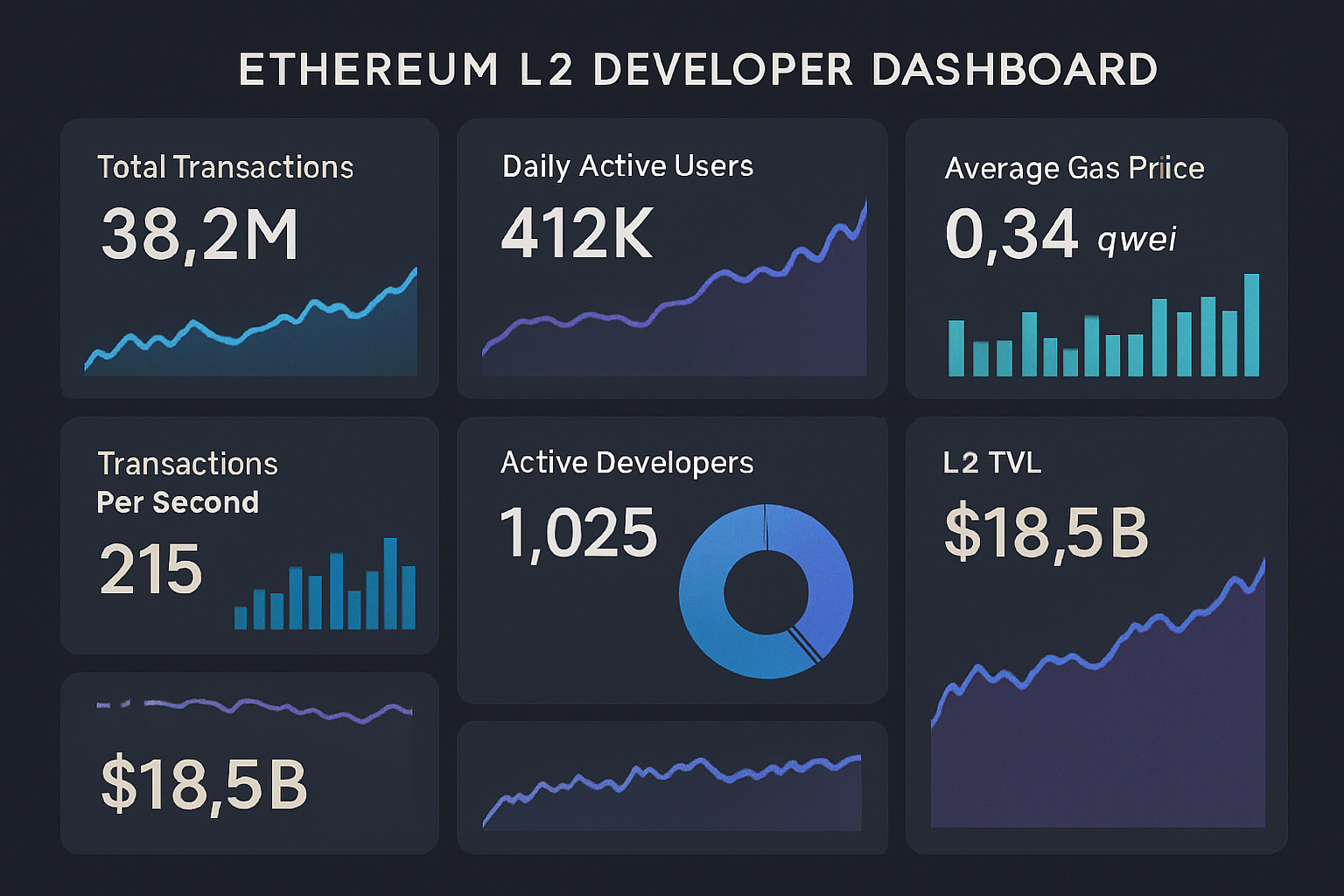 Ethereum L2 developer dashboard