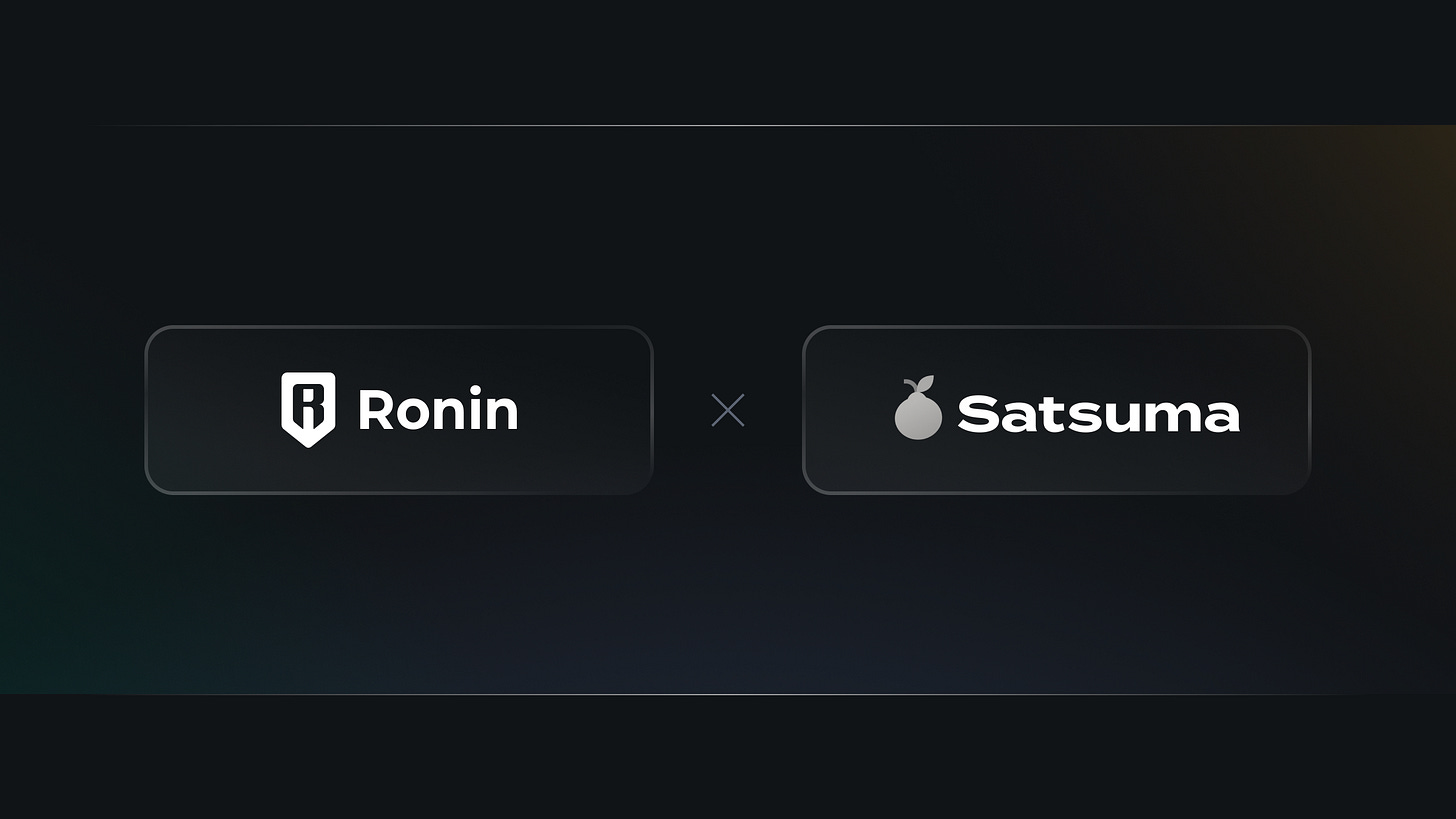 Ronin network gaming developer interface