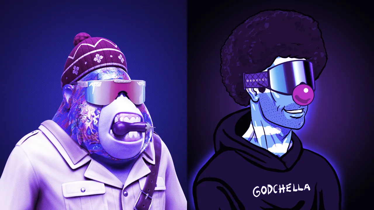 Degen Monke Solana memecoin cartoon