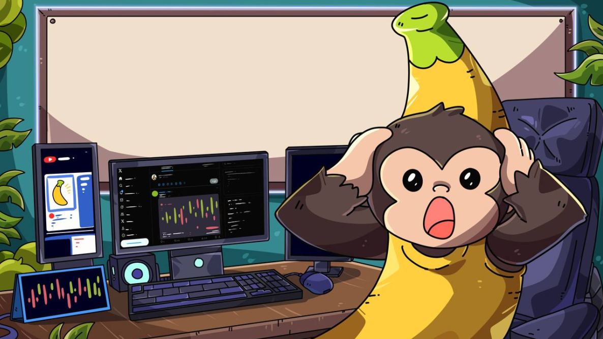 Monkey Solana Pump.fun memecoin banana
