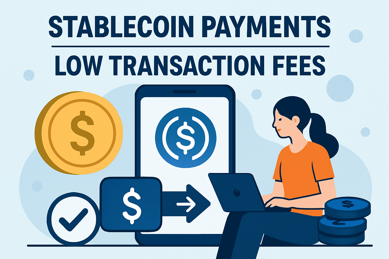 stablecoin payments low transaction fees