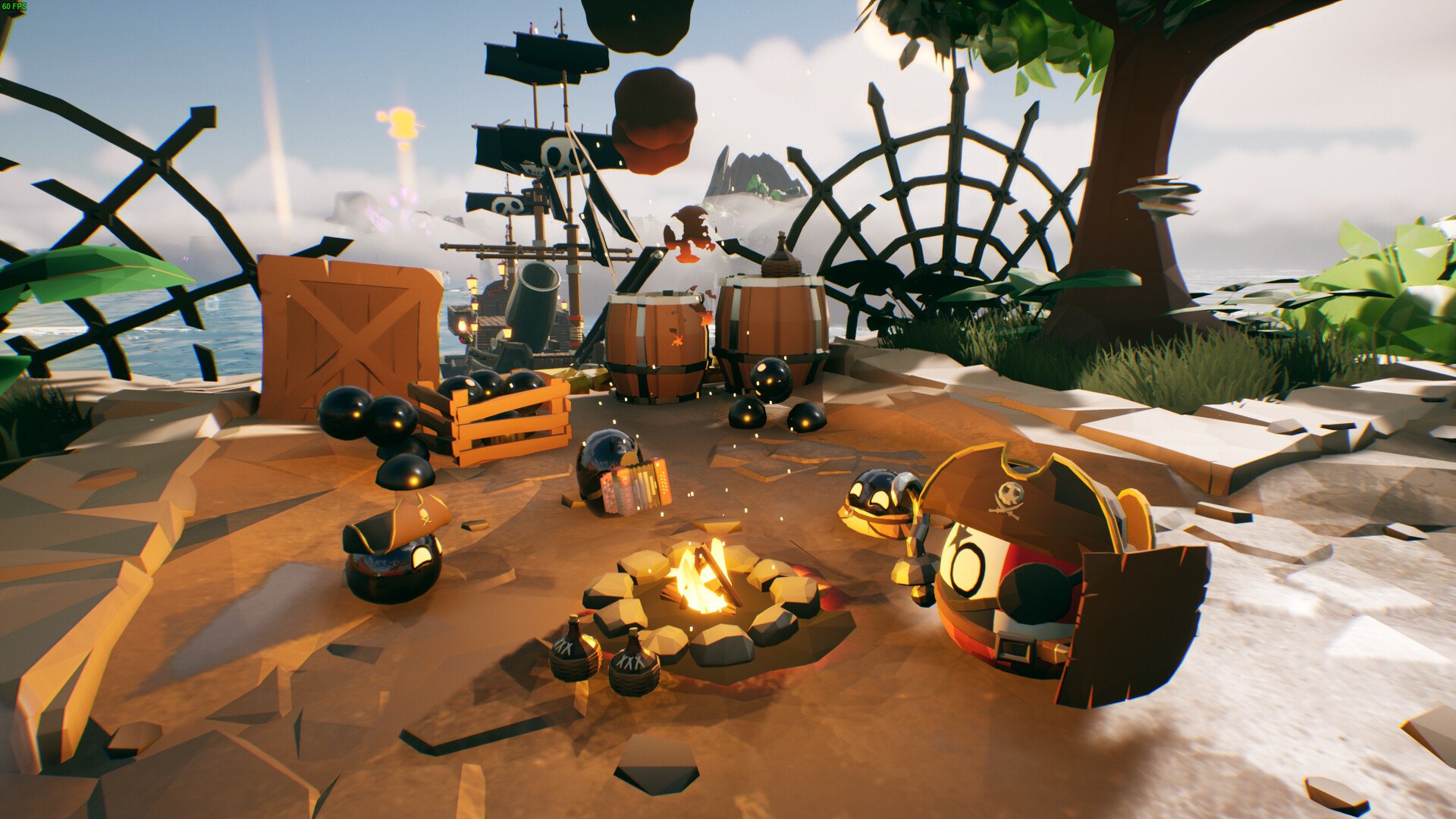 Bang-On Balls Chronicles pirate ship barrel launch multiplayer chaos