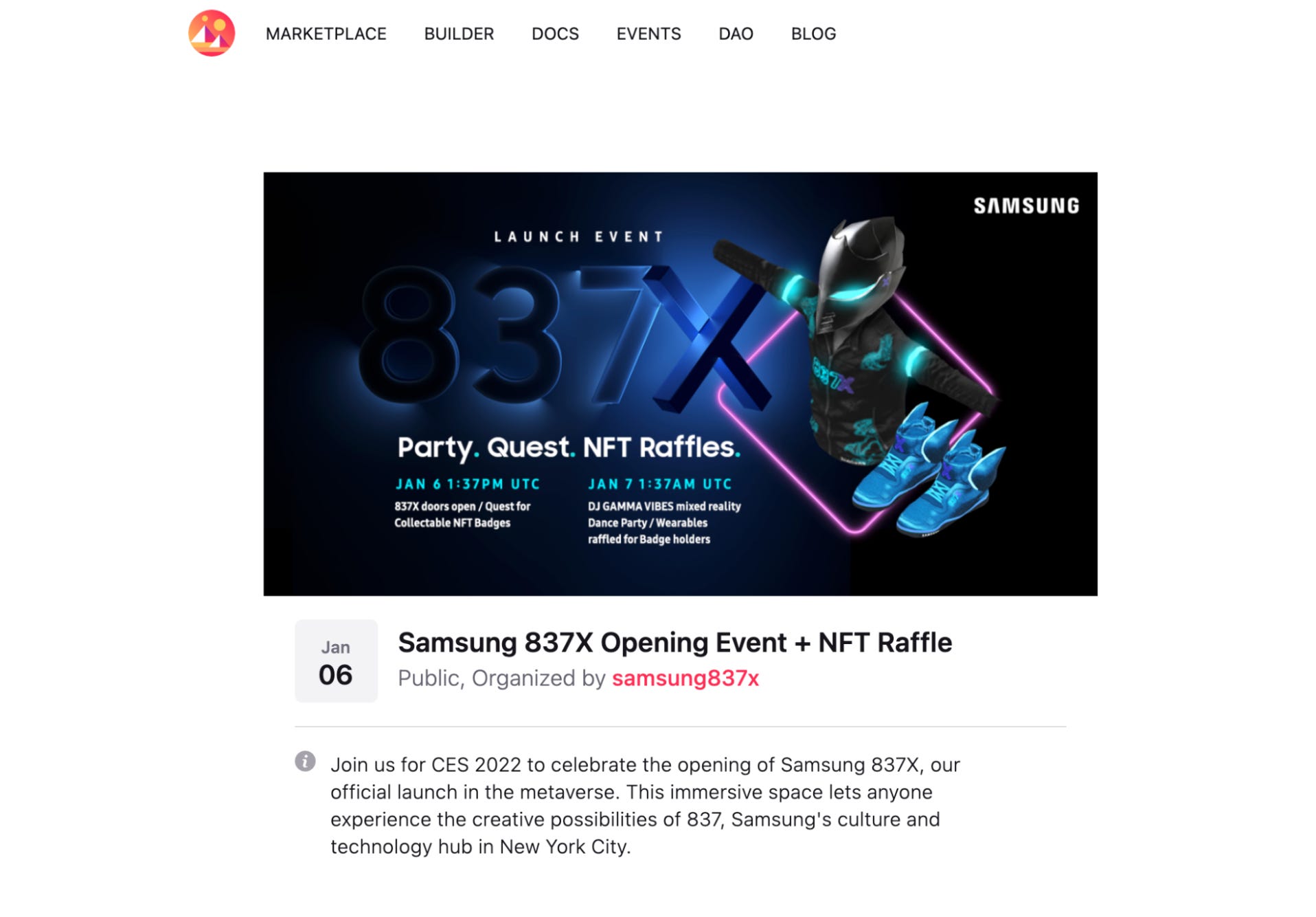 DAO NFT badge challenge event