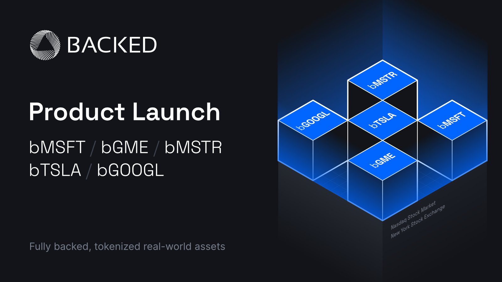 Tokenized stocks backed by real securities