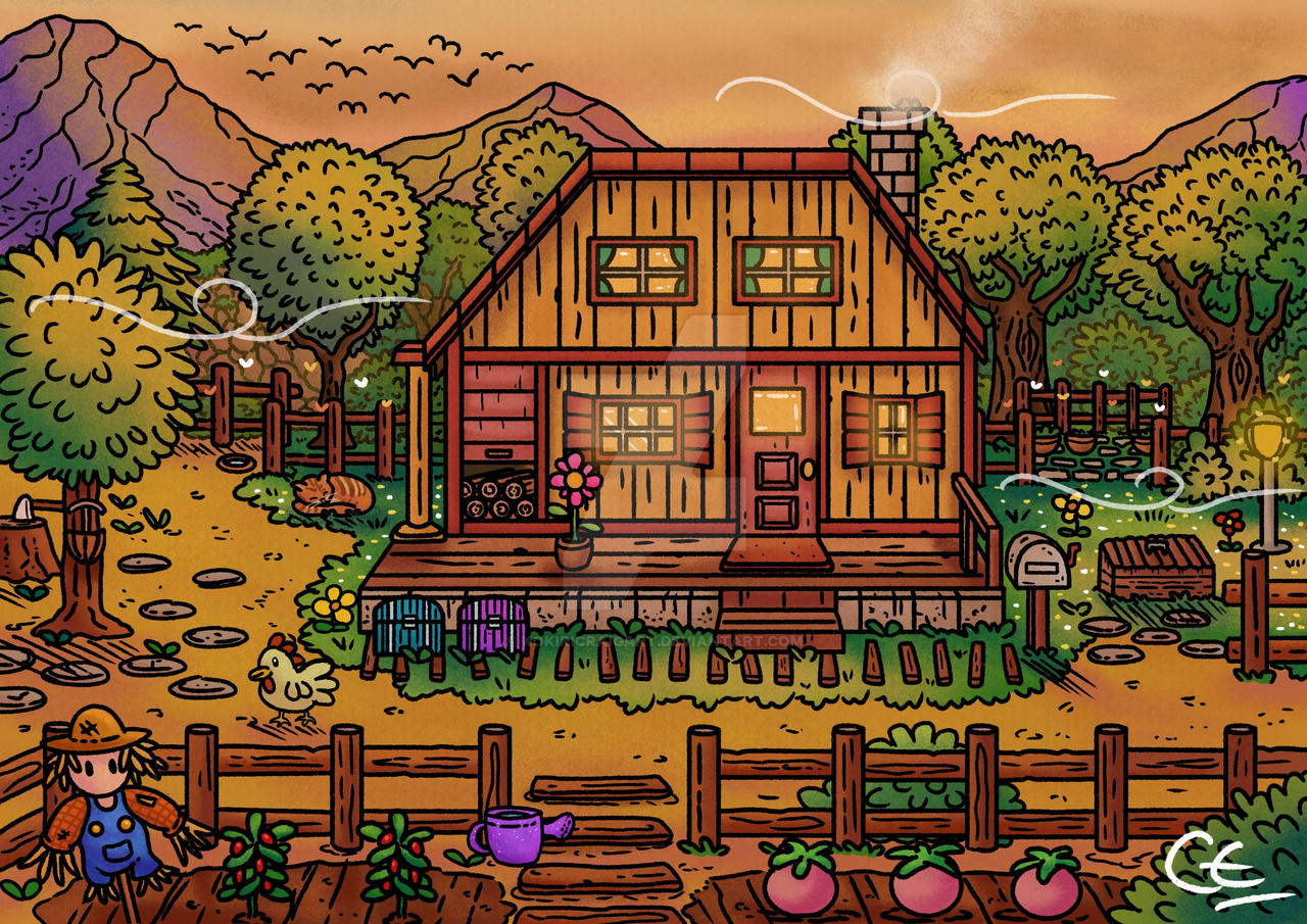 Stardew Valley pixel art farm
