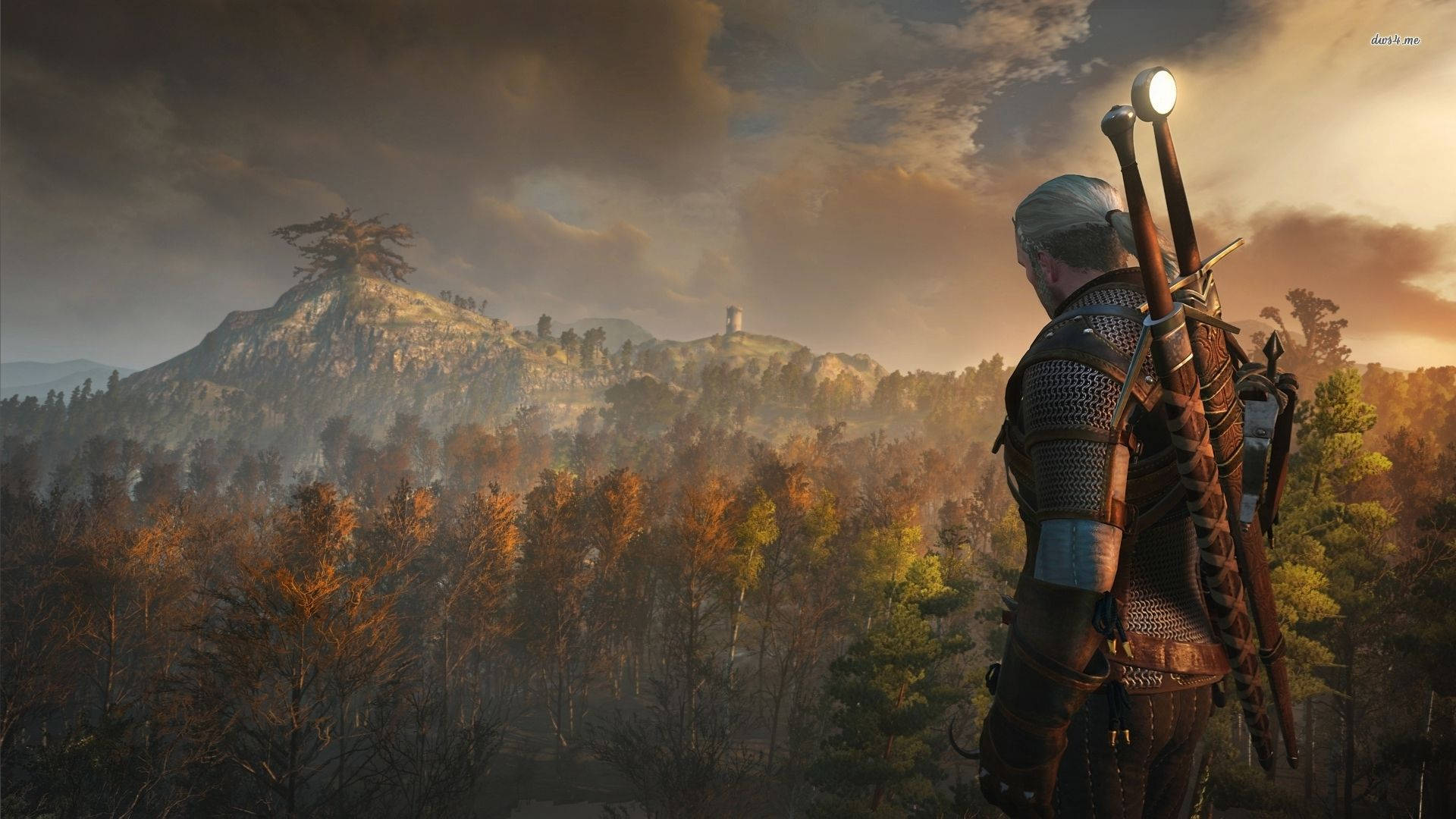 The Witcher 3 Geralt landscape