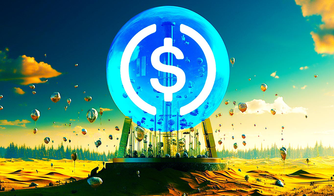 USDC instant global payments illustration