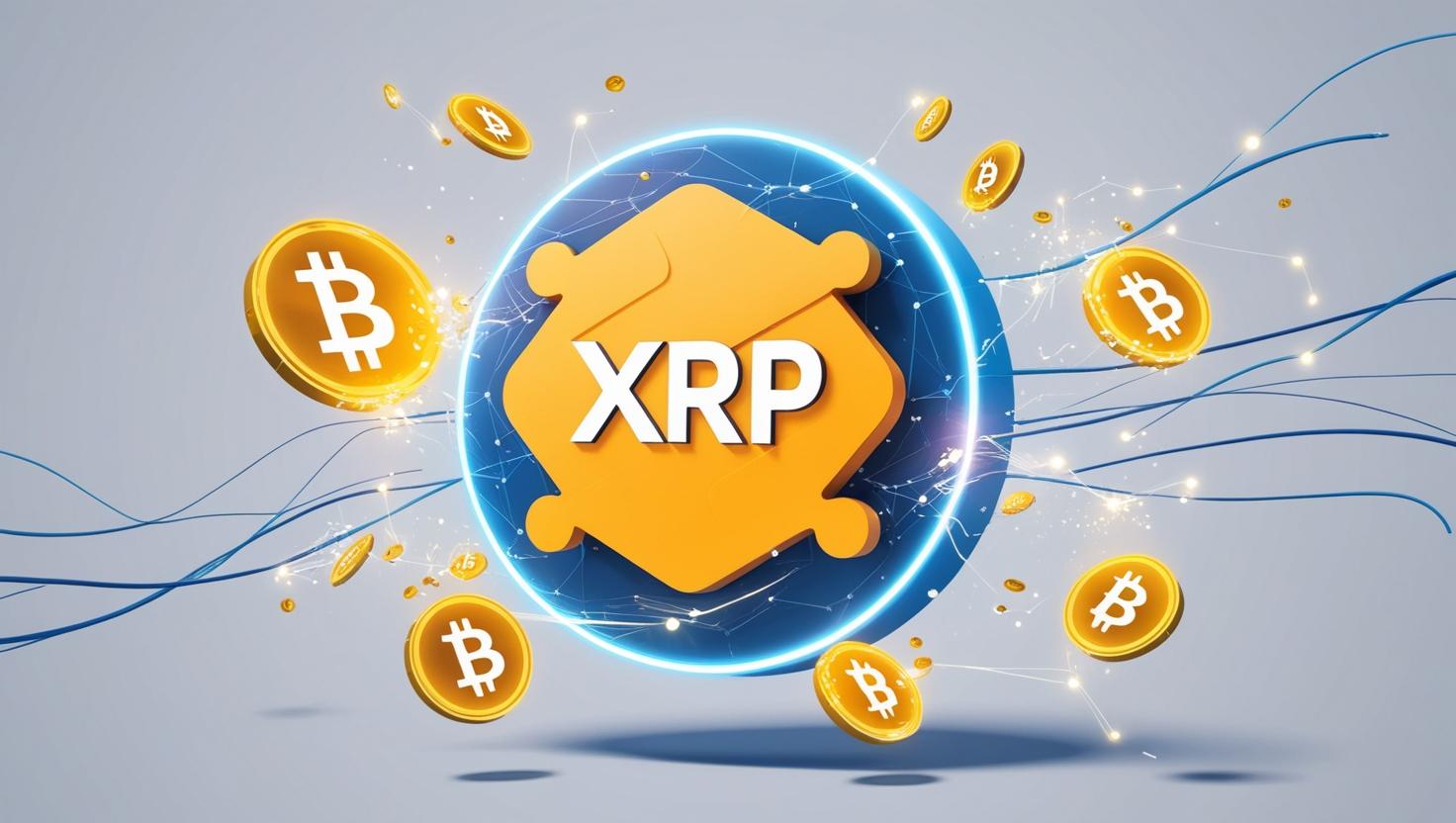 XRP Ripple logo and digital payment network