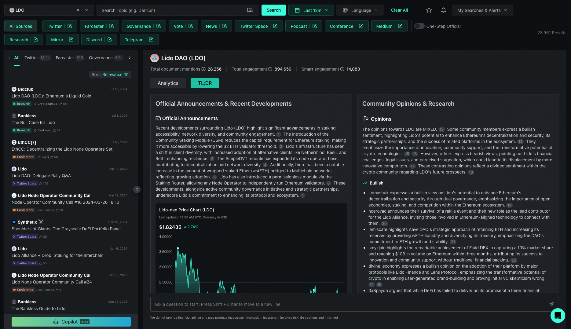 Kaito AI web3 content tokenization platform
