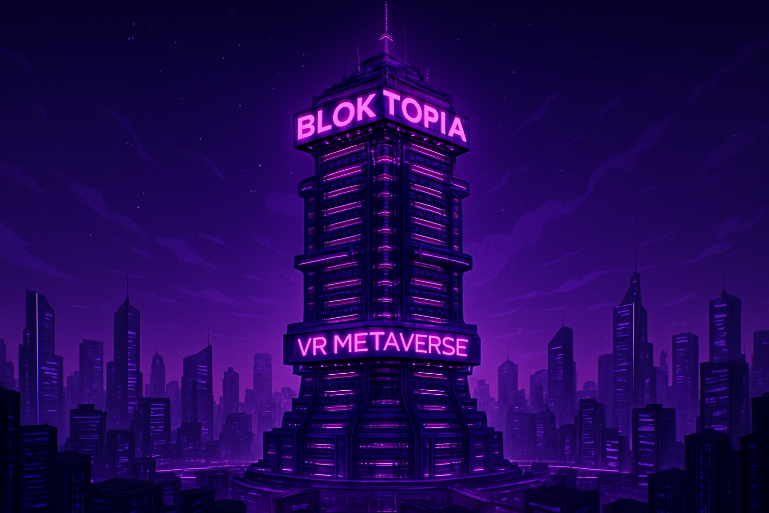 Bloktopia VR metaverse tower