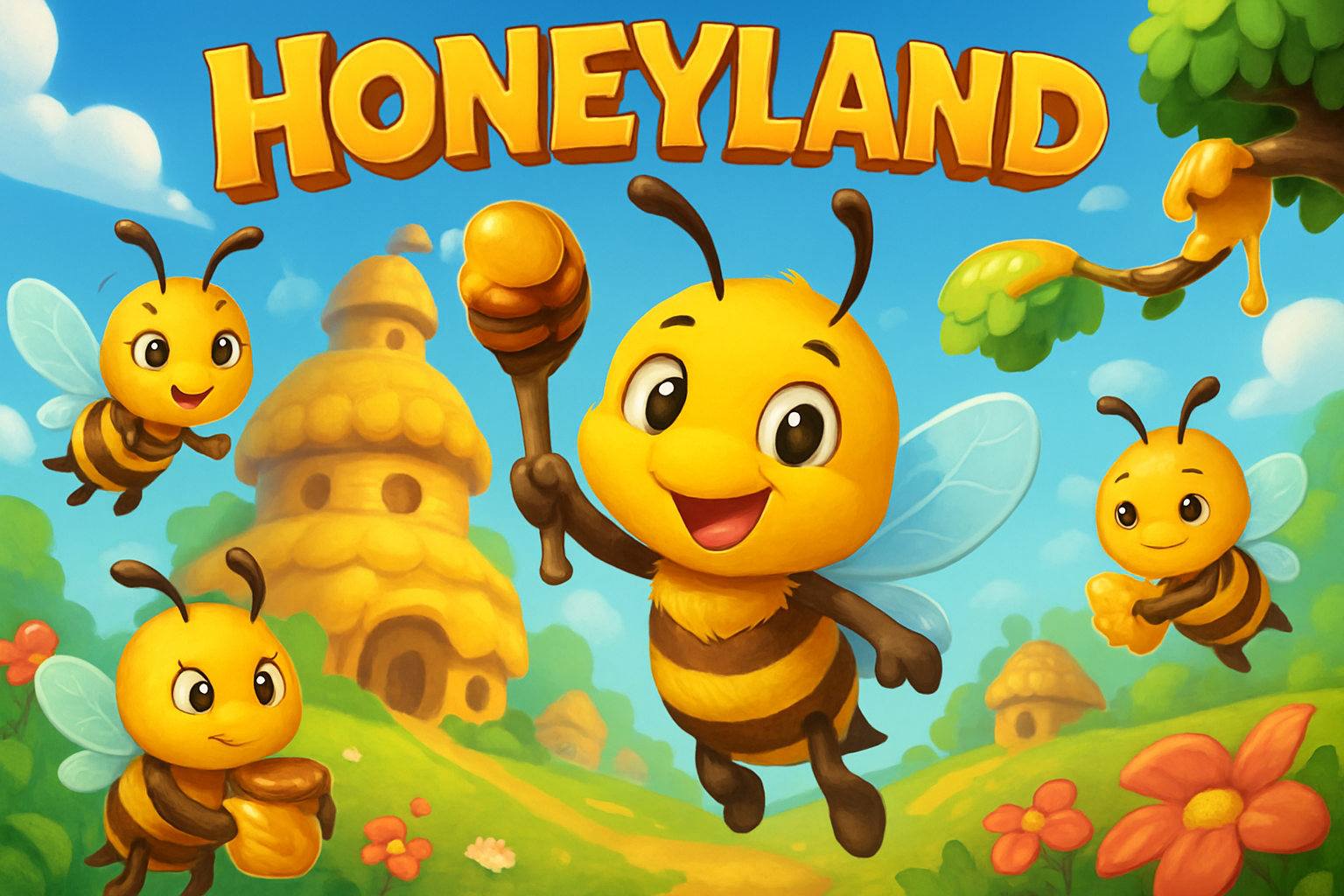 Honeyland bee game art