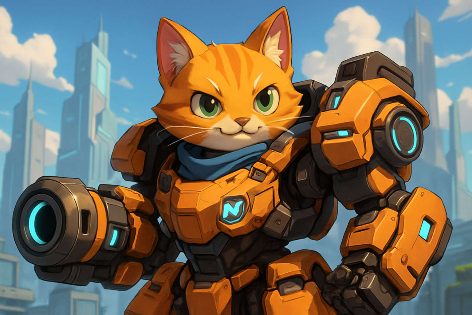 Nyan Heroes cat hero screenshot