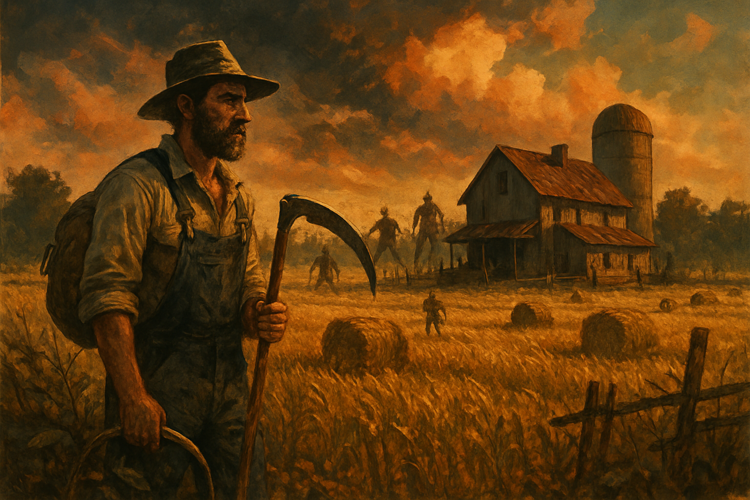 The Harvest farm survival art