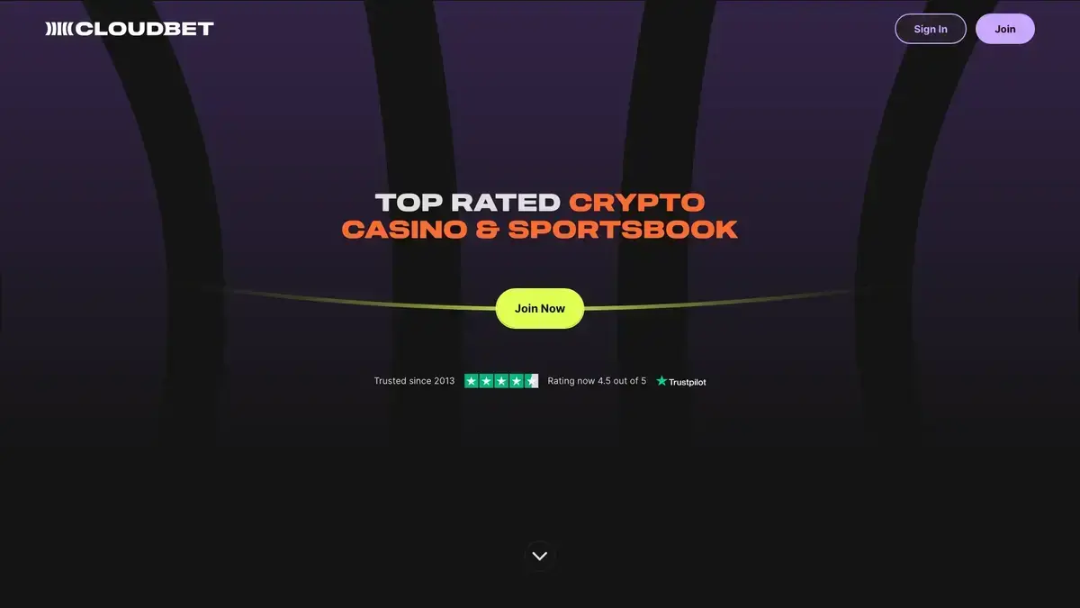 Cloudbet esports betting site screenshot