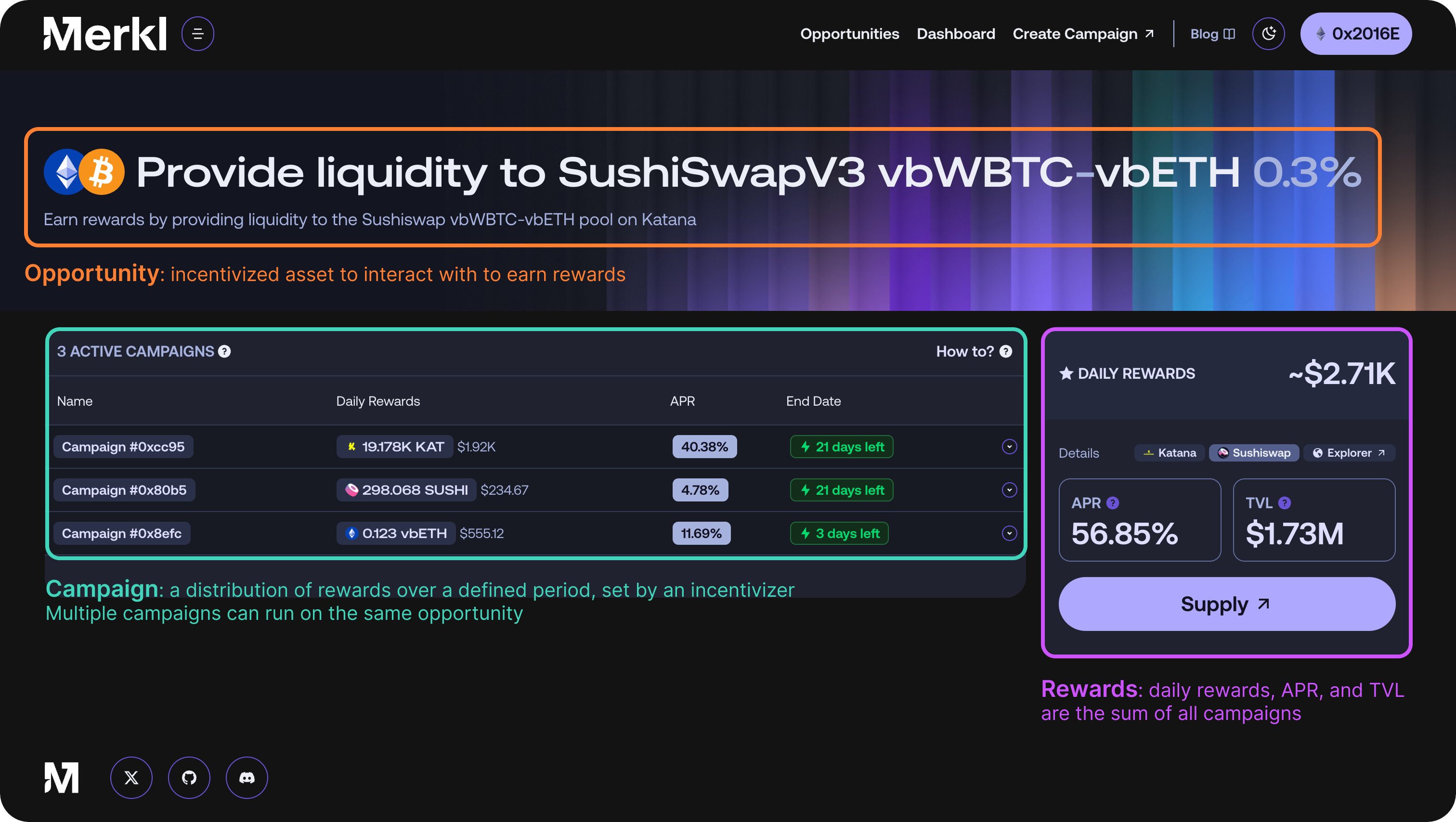 Merkle Cashback API integration dashboard