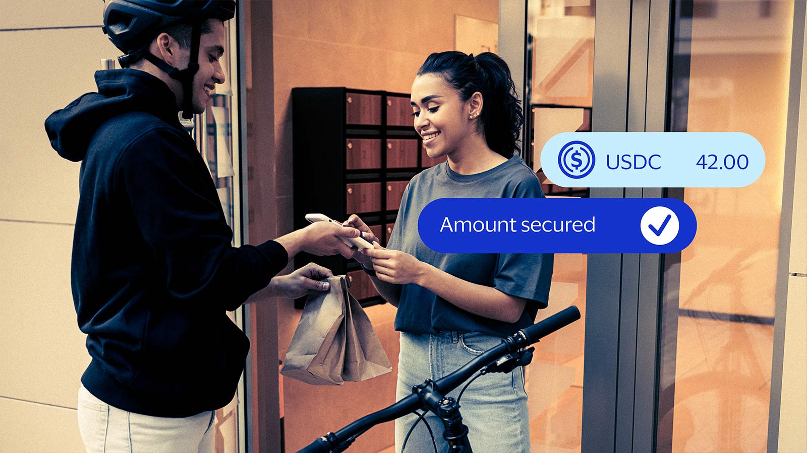 Visa Bridge stablecoin card remote work laptop