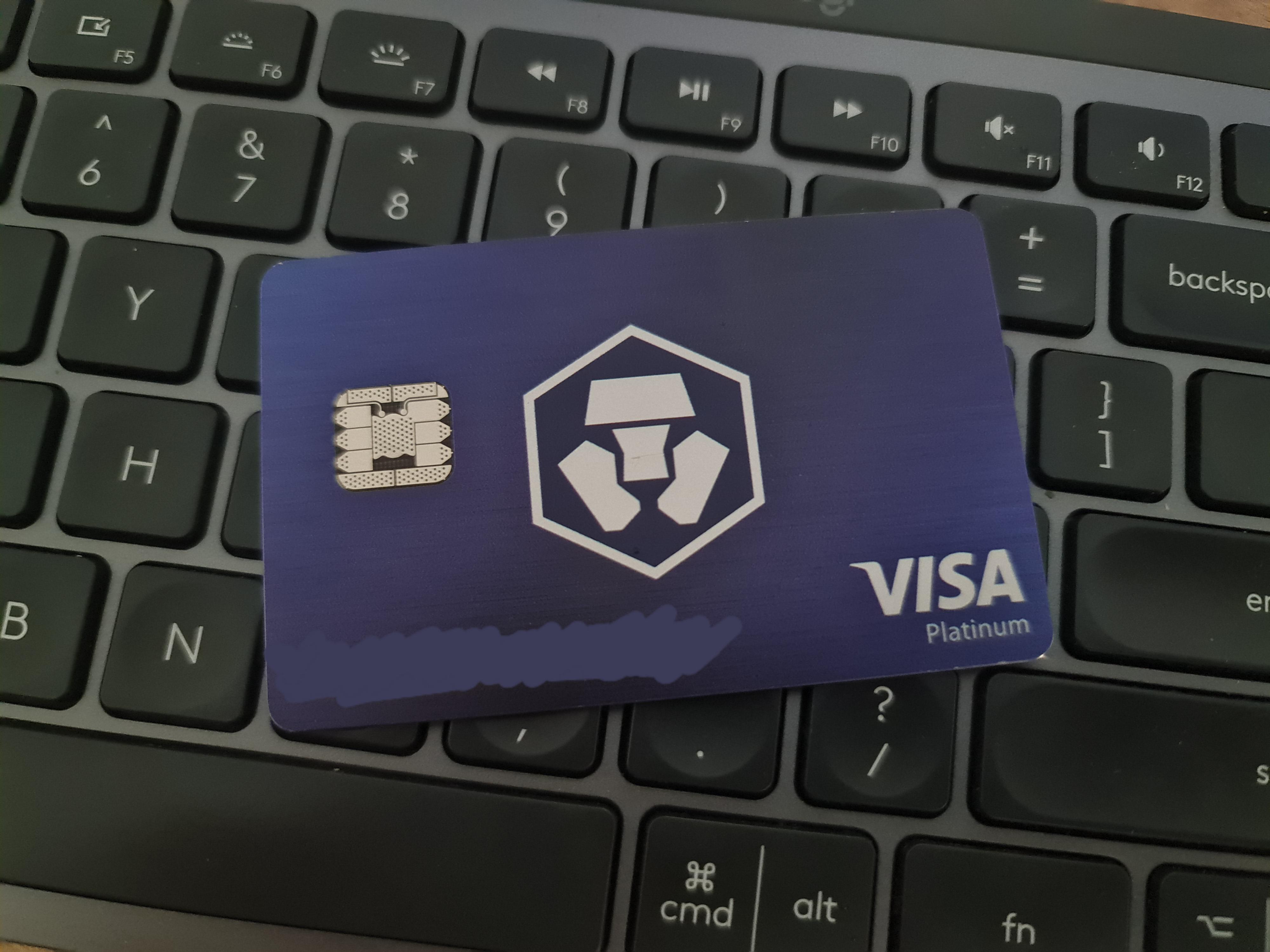 Crypto.com Royal Indigo Visa card