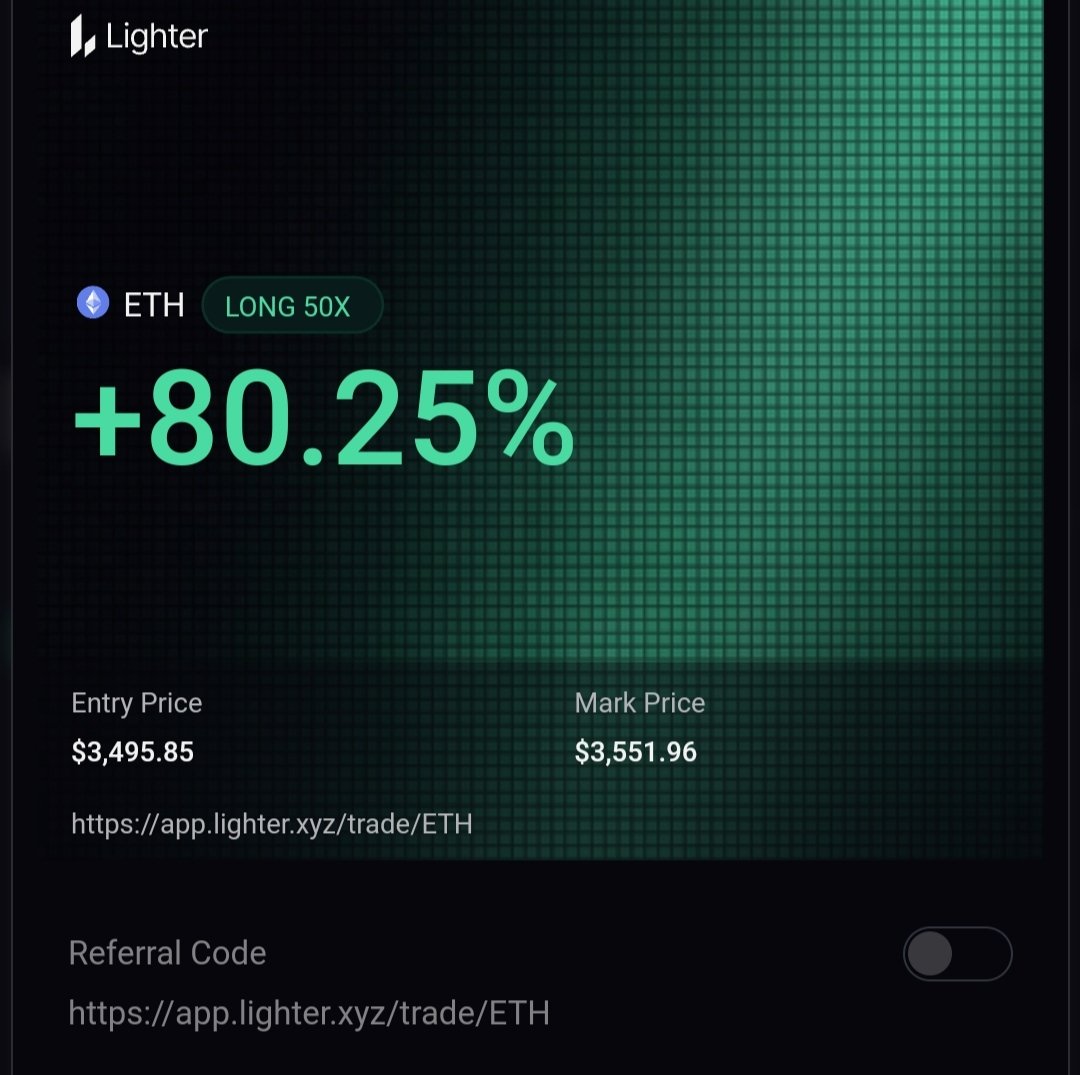 Lighter DeFi points program interface