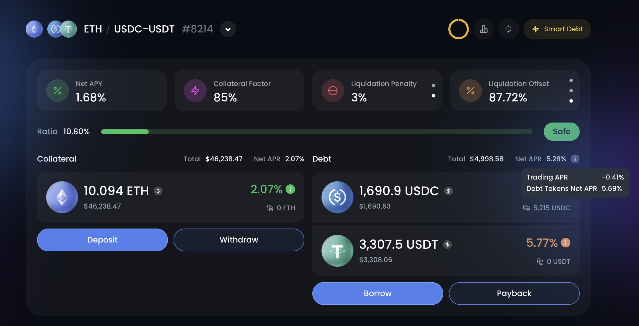 Stablechain USDT gas token user interface